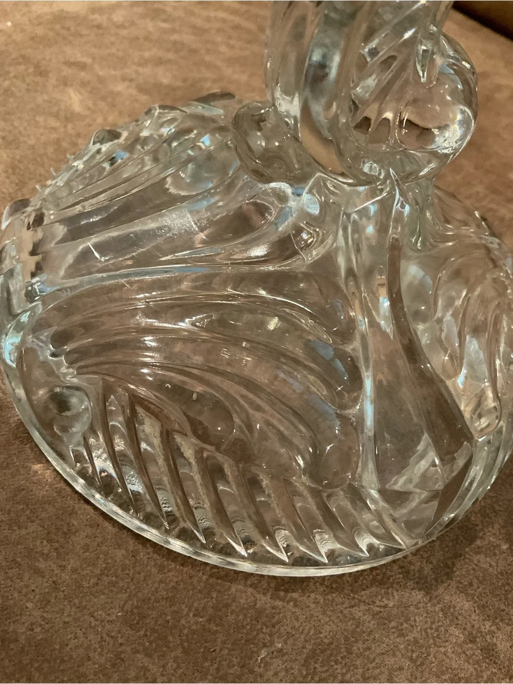 Indiana Glass Company Swirl and Fan Candlesticks